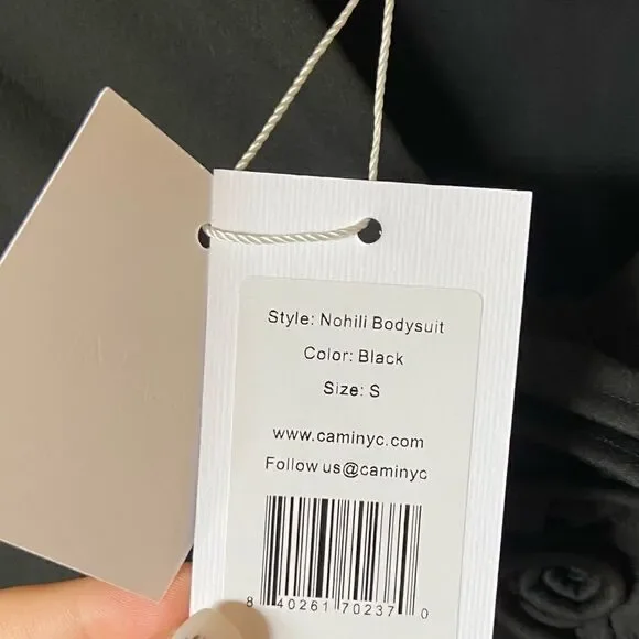 NWT Cami Nyc Nohili Black Bodysuit Size S - Picture 11 of 13